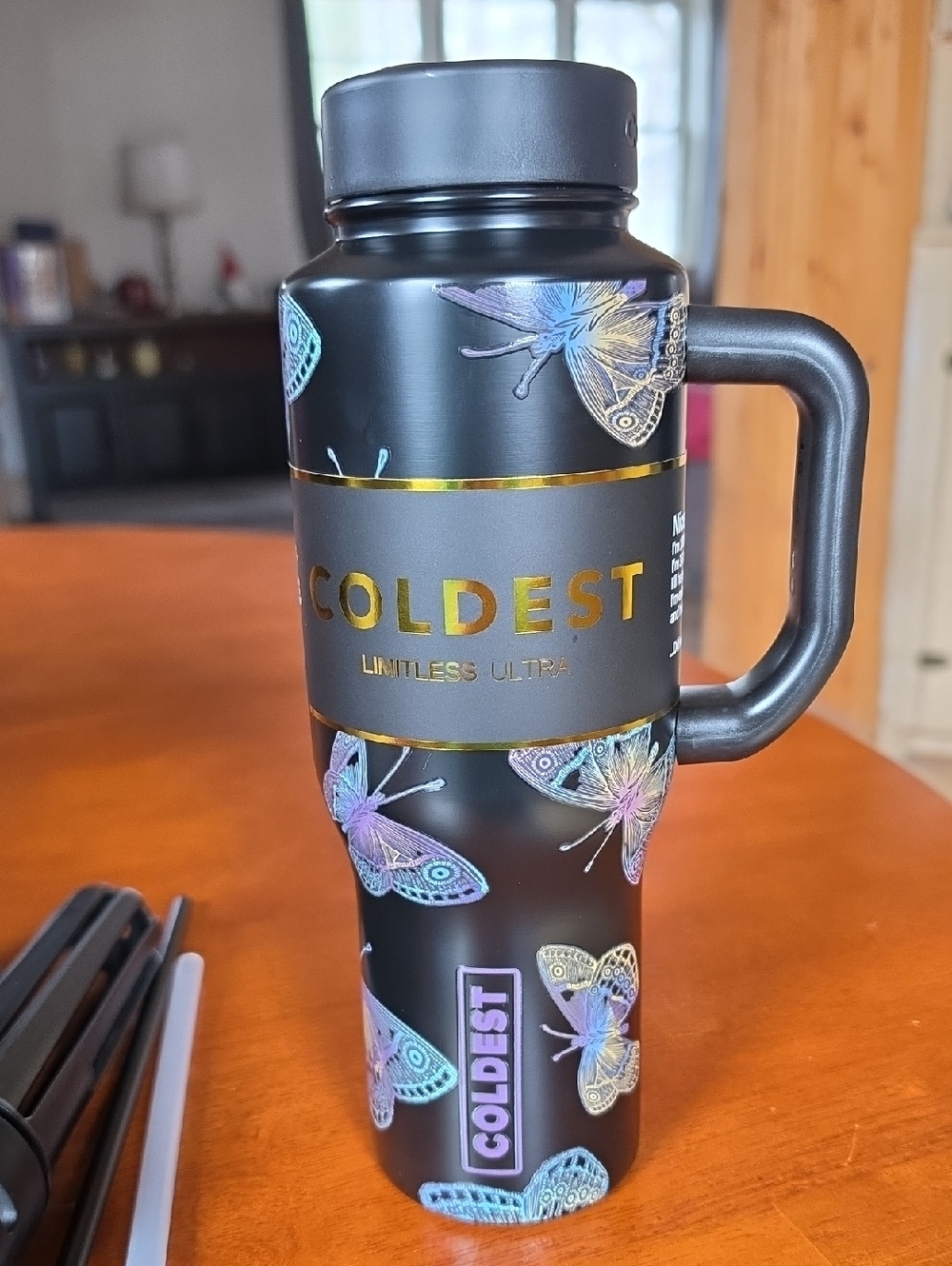 Coldest 36 oz Limitless Bottle - Glowie Butterflies